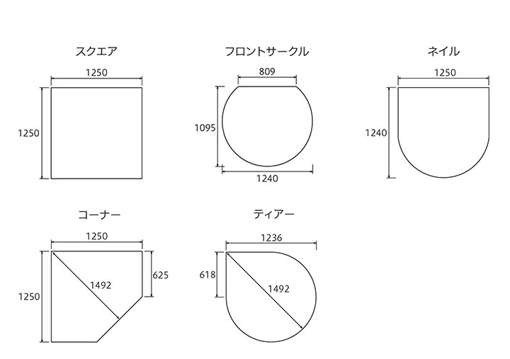 フロアプレート形状図